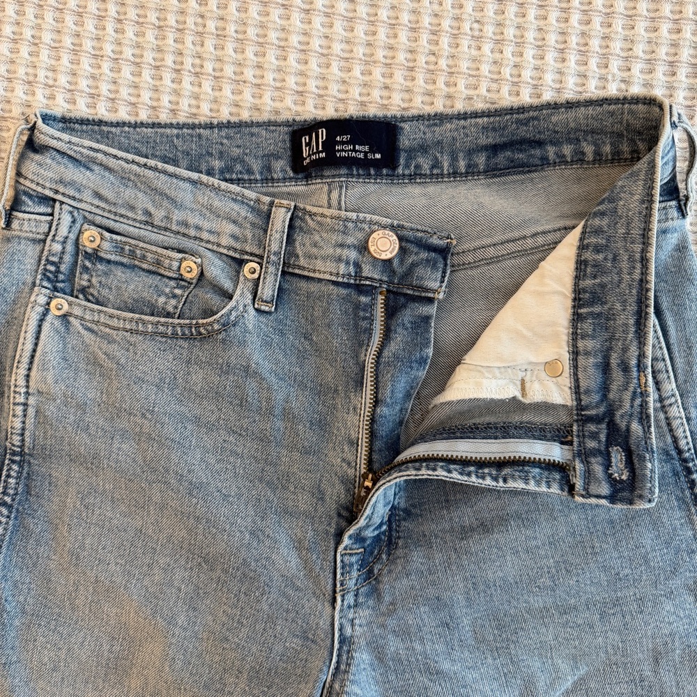 GAP Vintage Slim Patchwork Jeans - Picture 4 of 6